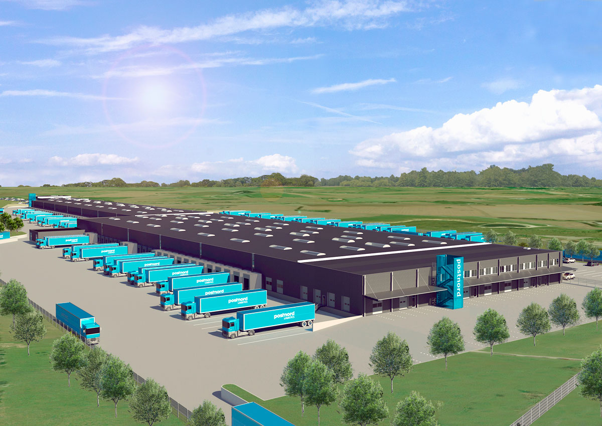 PostNord bygger kæmpe lager og pakketerminal i Køge